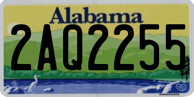 AL license plate 2AQ2255