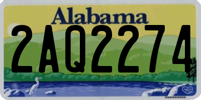AL license plate 2AQ2274
