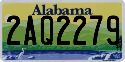 AL license plate 2AQ2279