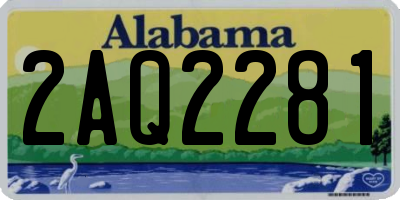 AL license plate 2AQ2281