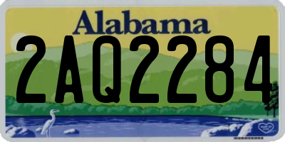 AL license plate 2AQ2284