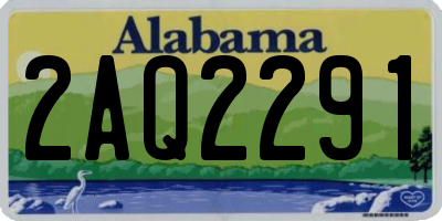 AL license plate 2AQ2291