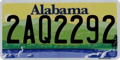 AL license plate 2AQ2292