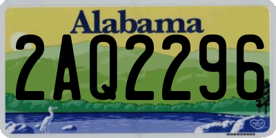 AL license plate 2AQ2296