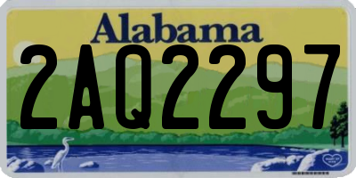 AL license plate 2AQ2297