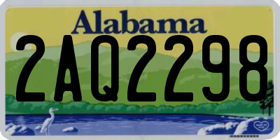 AL license plate 2AQ2298