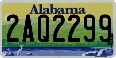 AL license plate 2AQ2299