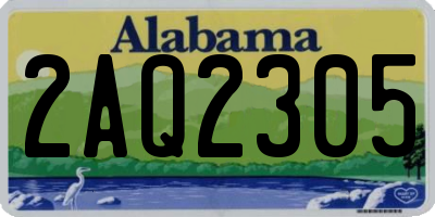 AL license plate 2AQ2305