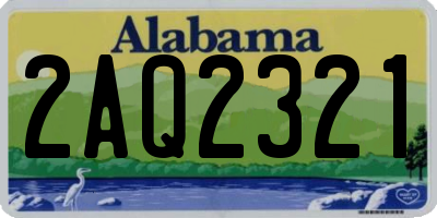 AL license plate 2AQ2321