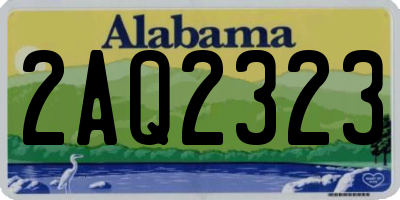 AL license plate 2AQ2323
