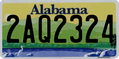 AL license plate 2AQ2324