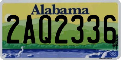 AL license plate 2AQ2336