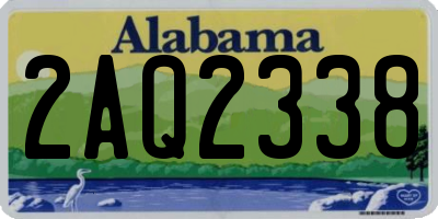 AL license plate 2AQ2338
