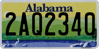 AL license plate 2AQ2340