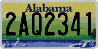 AL license plate 2AQ2341