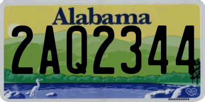 AL license plate 2AQ2344