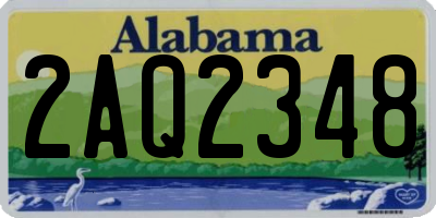 AL license plate 2AQ2348