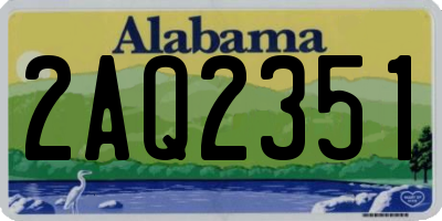 AL license plate 2AQ2351