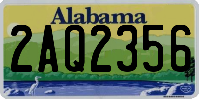 AL license plate 2AQ2356