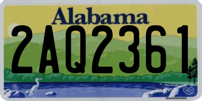AL license plate 2AQ2361