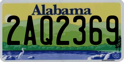 AL license plate 2AQ2369
