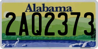 AL license plate 2AQ2373