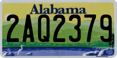 AL license plate 2AQ2379