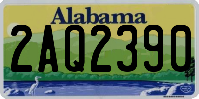 AL license plate 2AQ2390