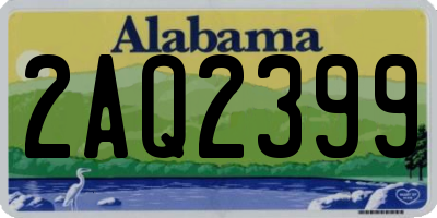 AL license plate 2AQ2399