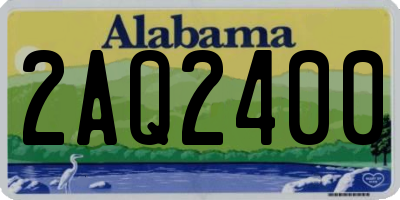 AL license plate 2AQ2400