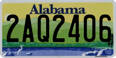 AL license plate 2AQ2406