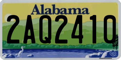 AL license plate 2AQ2410
