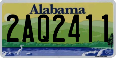 AL license plate 2AQ2411