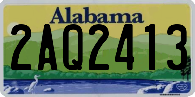 AL license plate 2AQ2413