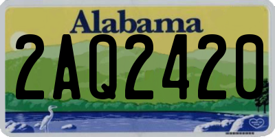 AL license plate 2AQ2420