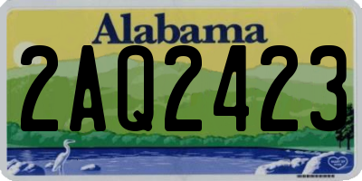 AL license plate 2AQ2423