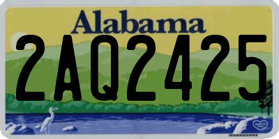 AL license plate 2AQ2425