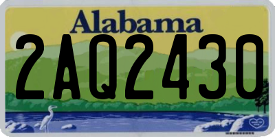 AL license plate 2AQ2430