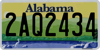 AL license plate 2AQ2434