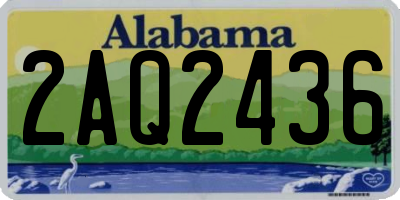 AL license plate 2AQ2436