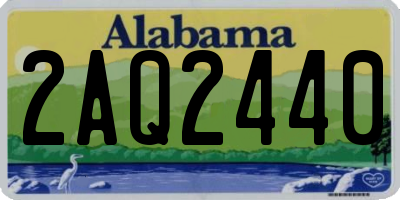 AL license plate 2AQ2440