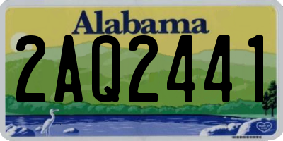 AL license plate 2AQ2441