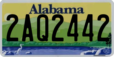 AL license plate 2AQ2442