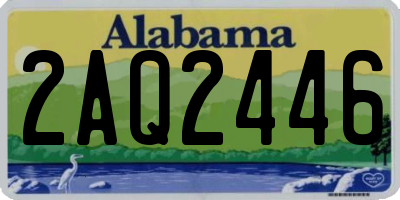 AL license plate 2AQ2446