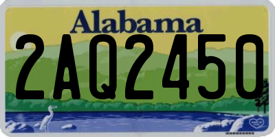 AL license plate 2AQ2450