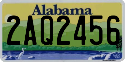 AL license plate 2AQ2456