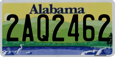 AL license plate 2AQ2462
