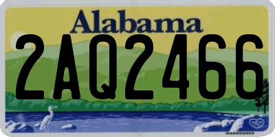 AL license plate 2AQ2466