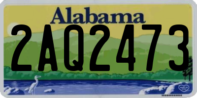 AL license plate 2AQ2473