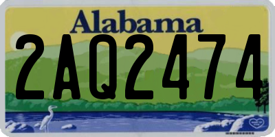 AL license plate 2AQ2474